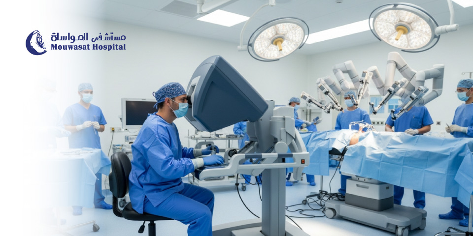 Robotic Urologic Surgery at Mouwasat Hospital 