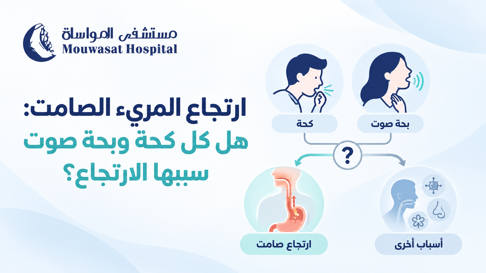 ارتجاع المريء الصامت: هل الكحة وبحة الصوت من أعراضه؟